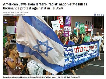Az amerikai zsidk kemnyen brljk Izrael rasszista nemzetllami trvnyjavaslatt